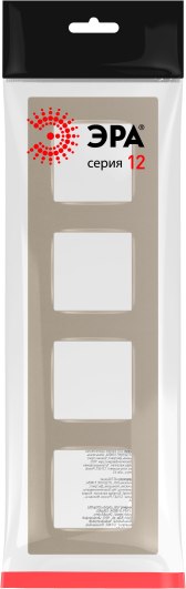 Рамка для выключателей и розеток ЭРА 12-5204-04 / Б0067713