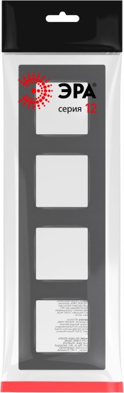 Рамка для выключателей и розеток ЭРА 12-5204-12 / Б0067791