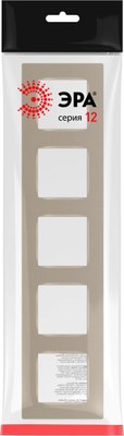 Рамка для выключателей и розеток ЭРА 12-5205-04 / Б0067773