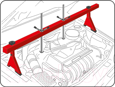 Рама для снятия двигателя Yato YT-55568