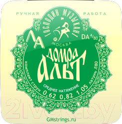 Струны для домры Господин Музыкант DA4/80 - фото