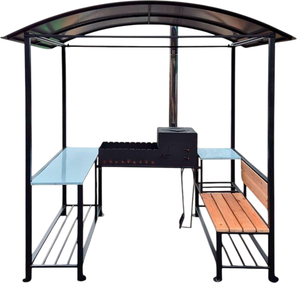 Мангал-беседка СтальСнабДизайн Total Loft (разборная) - фото