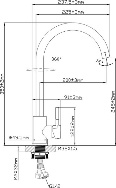 Смеситель Oasis L1008MG