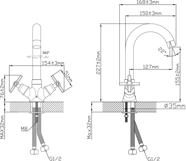 Смеситель Oasis L3015CHSh_Deg