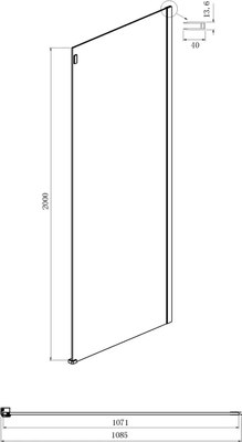 Душевая стенка Ambassador Benefit 110x200 / 110HX