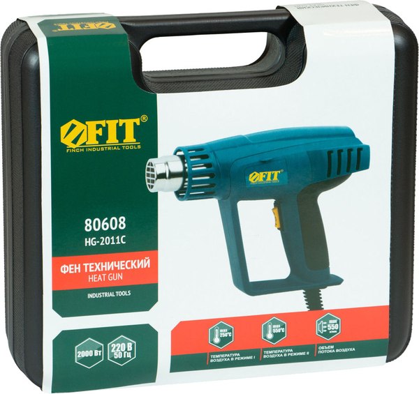Строительный фен FIT 80608