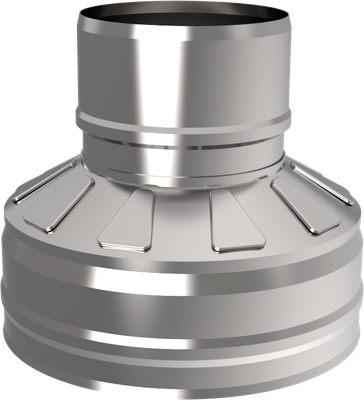 Переходник для дымохода UMKPRO ф200х280 AISI 439/439 1.0мм/0.5мм (К) - фото