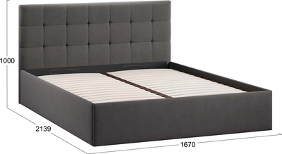 Двуспальная кровать ТриЯ Джоли Универсальная Тип 1 160x200