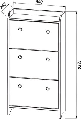 Тумба для обуви ММЦ Вествик 03