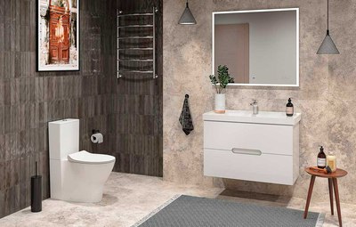 Унитаз напольный Керамин Сканди Slim МЛ 2-режим