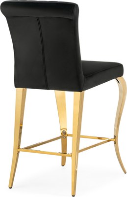 Стул барный Woodville Joan полубарный (черный/золотой)