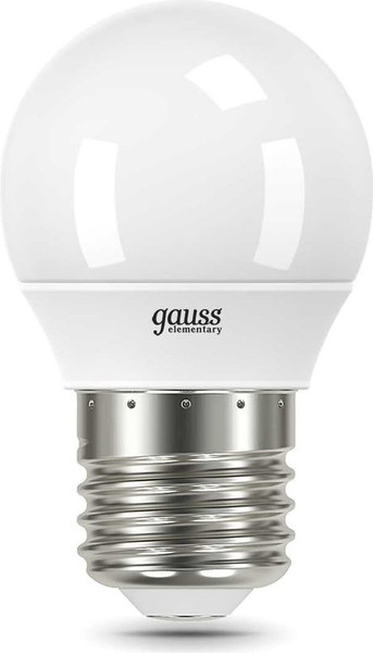 Лампа Gauss Elementary Шар 10W 750lm 6500K Е27 LED / 53230