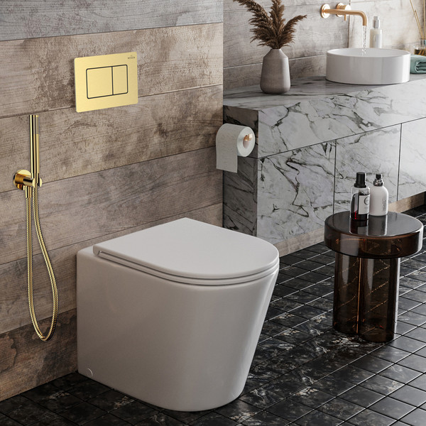 Унитаз приставной с инсталляцией Roxen Attach 968415