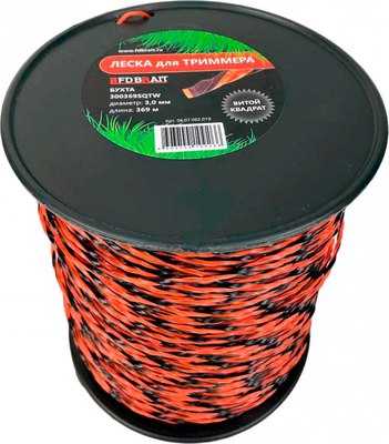 Леска для триммера Brait 3.00x369 / 300369 SQTW - фото