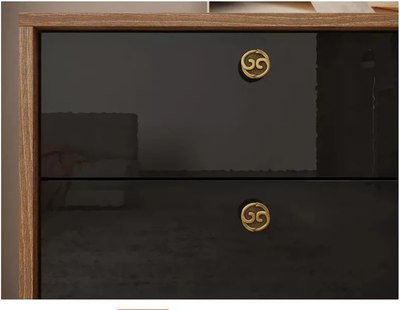 Шкаф-пенал с витриной НК Мебель Brass ШКС-1