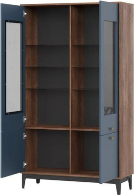 Шкаф с витриной НК Мебель Brass ШКС-2