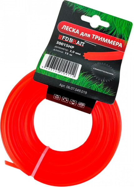 Леска для триммера Brait BR 3.0x15 / 30015 HP - фото