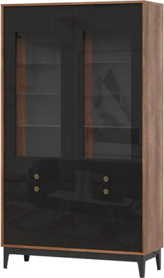 Шкаф с витриной НК Мебель Brass ШКС-2 - фото