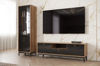 Шкаф с витриной НК Мебель Brass ШКС-2