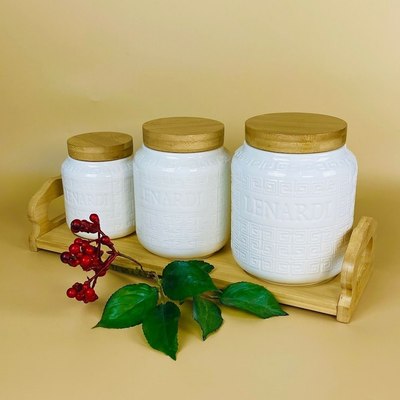 Набор емкостей для хранения Lenardi Bamboo 140-132 - фото