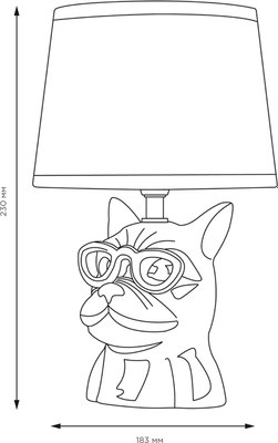 Прикроватная лампа Rexant Моби Бульдог 603-1017