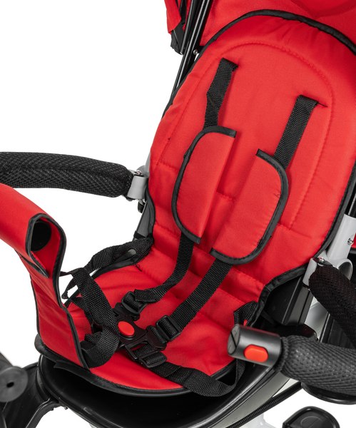 Трехколесный велосипед с ручкой NINO Двухместный