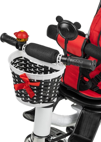 Трехколесный велосипед с ручкой NINO Двухместный