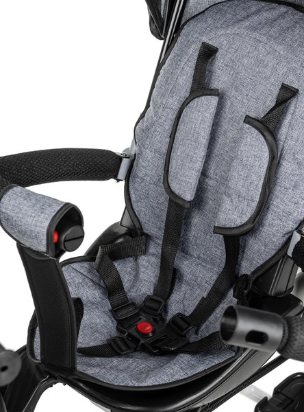 Трехколесный велосипед с ручкой NINO Двухместный