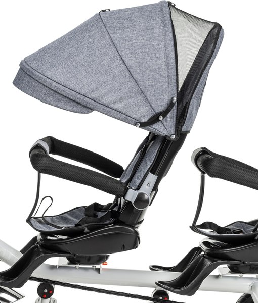 Трехколесный велосипед с ручкой NINO Двухместный