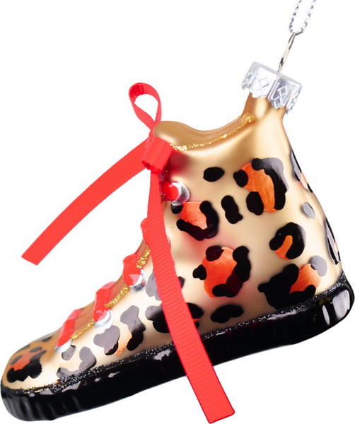 Елочная игрушка Kurt S. Adler Christmas 2024. Леопардовый кед / ZCI24016 - фото
