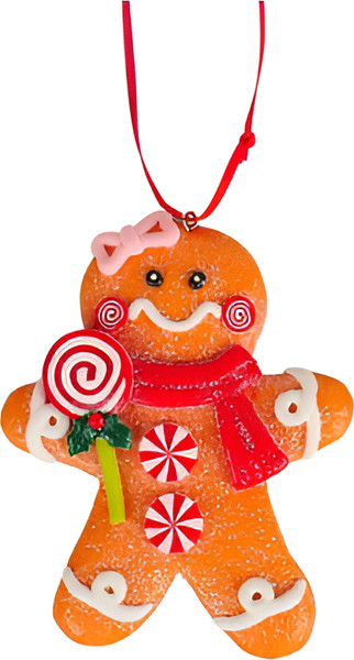 Елочная игрушка Kurt S. Adler Christmas 2024. Пряничный человечек / ZCI24212 - фото