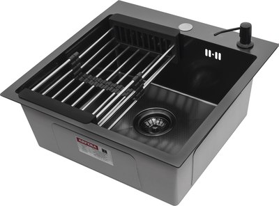 Мойка кухонная Arfeka Eco AR 50x50 + CL AR + DS AR - фото