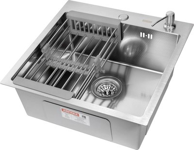 Мойка кухонная Arfeka Eco AR 50x50 + CL AR + DS AR - фото