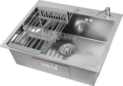 Мойка кухонная Arfeka Eco AR 60x50 + CL AR + DS AR - фото