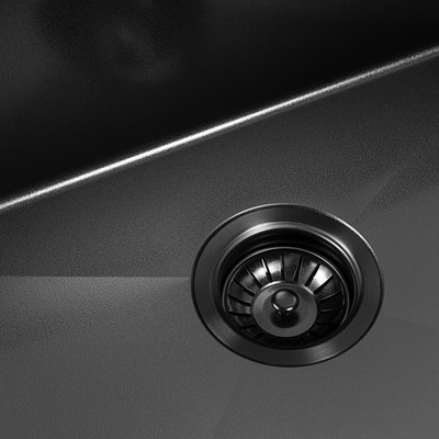 Мойка кухонная Arfeka Eco AR 60x50 (Black PVD Nano Decor Volcanic Rock)