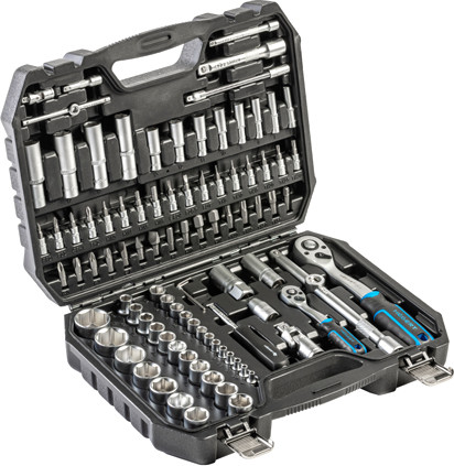 Универсальный набор инструментов Hoegert CrV трещотки 72 T / HT1R226 - фото