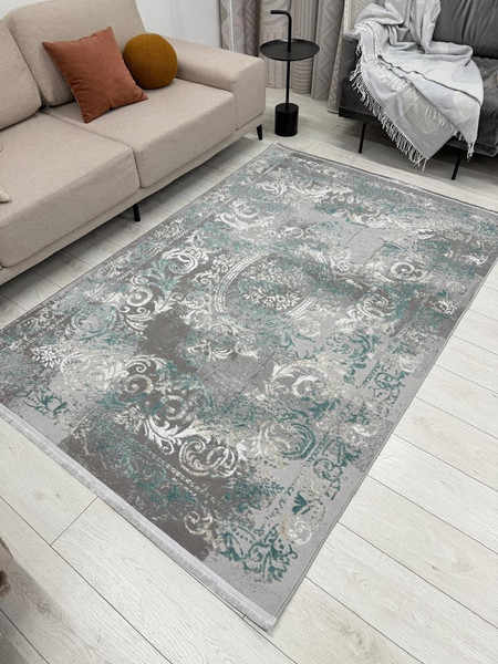 Коврик Radjab Carpet Афина Прямоугольник 9009A / 12807RK