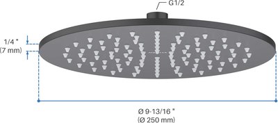 Лейка верхнего душа Aquatek AQ2077MB