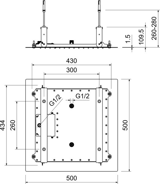 Лейка верхнего душа Aquatek AQ2082MB