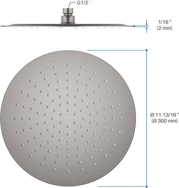 Лейка верхнего душа Aquatek AQ2075BGM