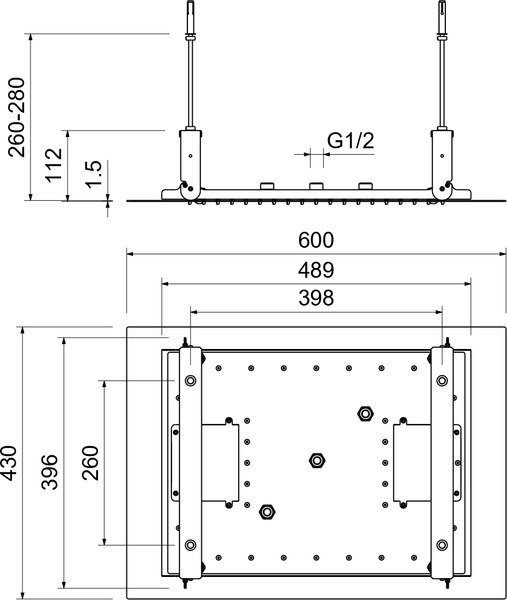 Лейка верхнего душа Aquatek AQ2083MB