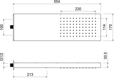 Лейка верхнего душа Aquatek AQ2084MB