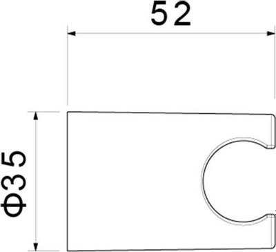 Душевой держатель Aquatek AQ2404BG