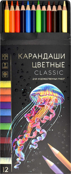 Набор цветных карандашей Феникс+ Классик / 64096 - фото