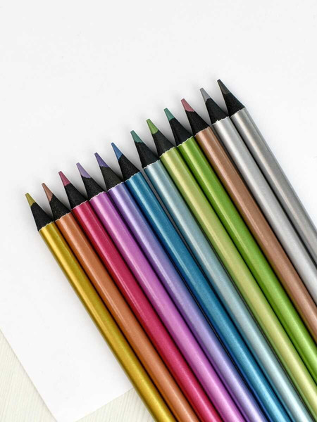 Набор цветных карандашей Феникс+ Металлик / 64099