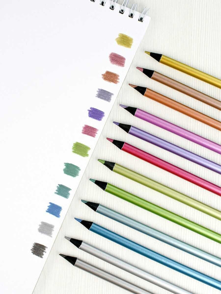 Набор цветных карандашей Феникс+ Металлик / 64099