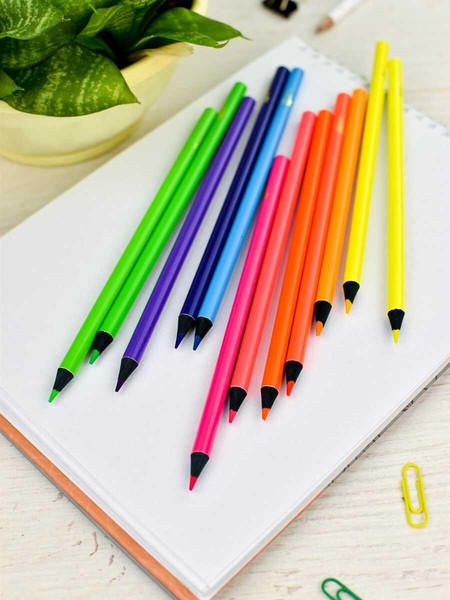 Набор цветных карандашей Феникс+ Неон / 64100