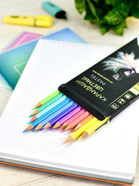 Набор цветных карандашей Феникс+ Пастель / 64101