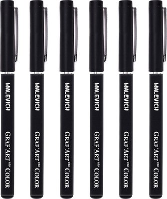 Набор капиллярных ручек Малевичъ GrafArt Pro / 196944 - фото