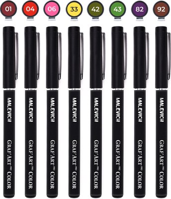 Набор капиллярных ручек Малевичъ GrafArt Pro / 196938